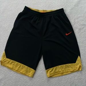 Nike Dri-Fit Icon Men's Basketball Shorts - Black/Yellow (New Without Tags)